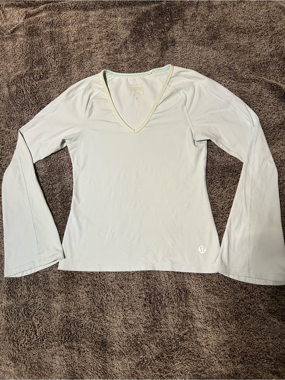 Lululemon Athletica V-Neck Long Sleeve Top
